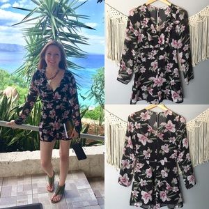 Daniel Rainn Floral Print Romper XS/Small